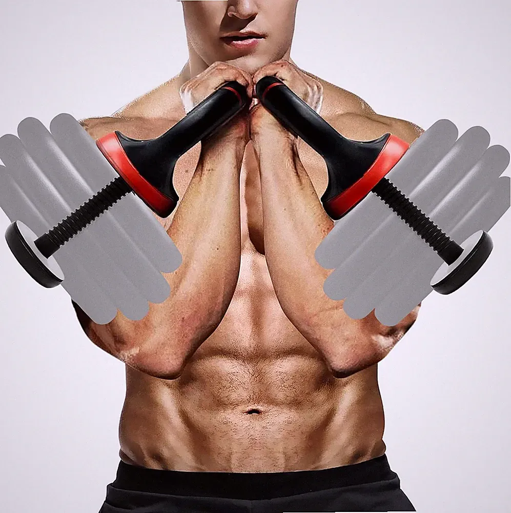 Adjustable Kettlebell Handle Weight Plates Dumbbell Converter Strength Training