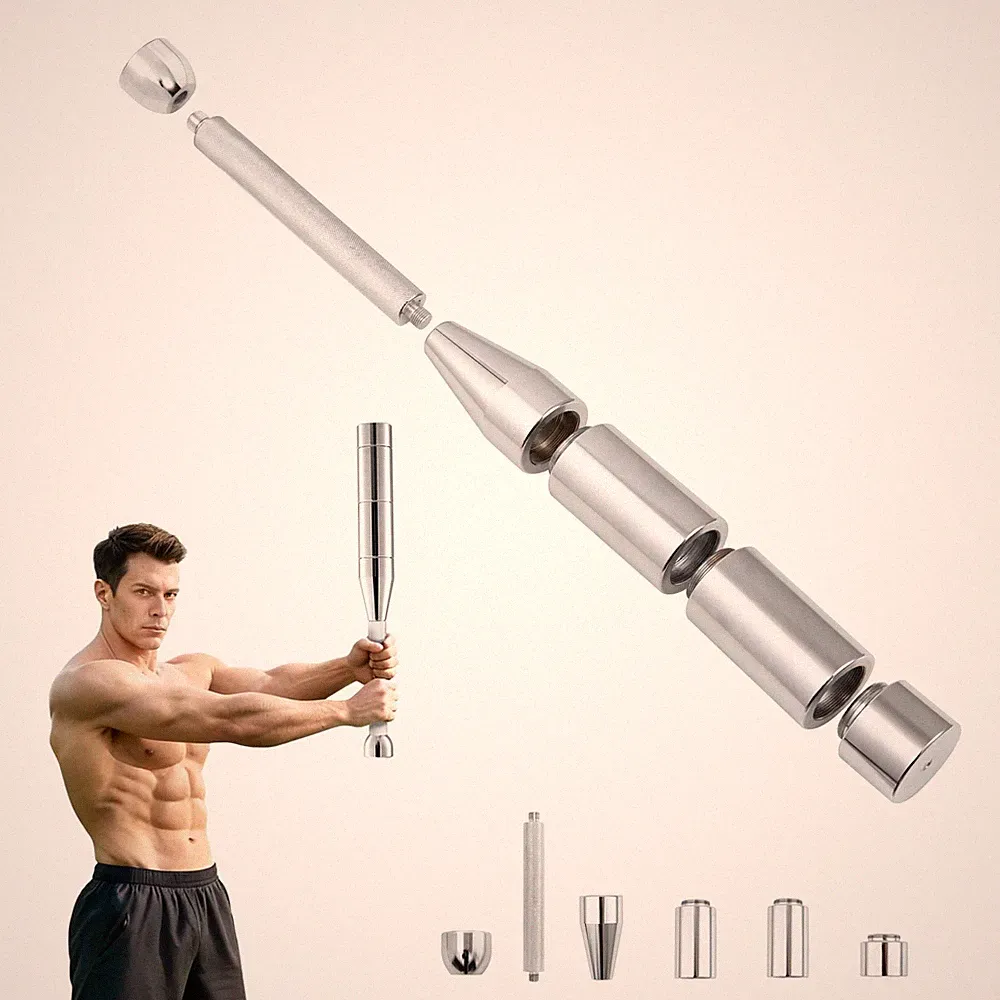 Adjustable Macebell - 6-in-1 premium steel indian club for Full Body, Shoulde...
