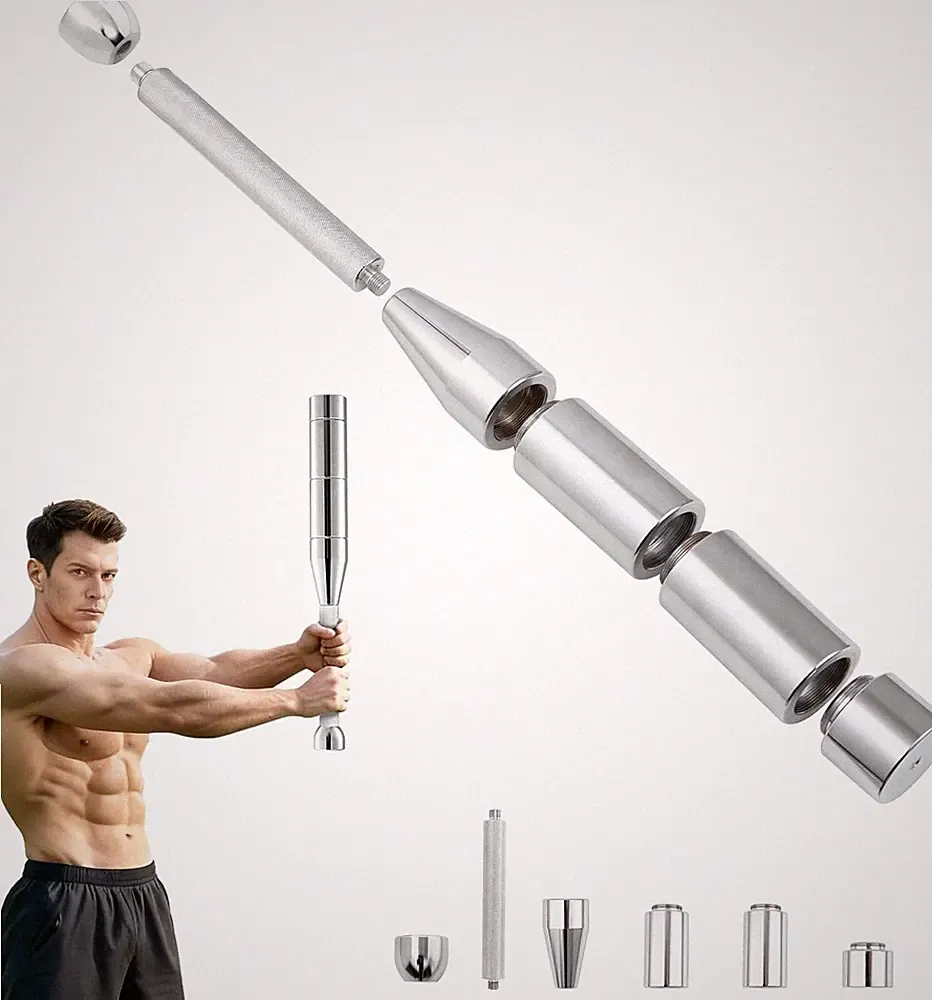 Adjustable Macebell Set - 6/11/15-in-1 Steel Indian Clubs for Shoulder