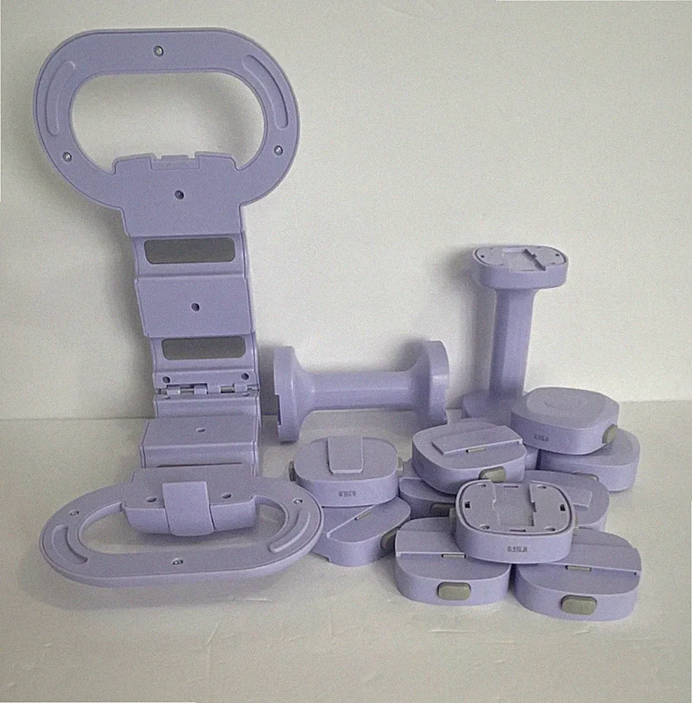 Adjustable Modular Dumbbell /Kettlebell Set Plastic 14-Piece With Carry Case
