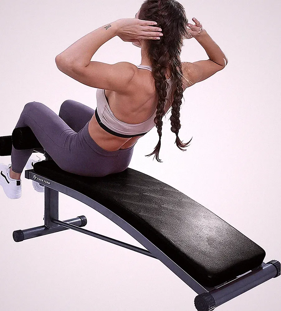 Adjustable Sit Up Bench Reverse Crunch Handle for Ab Exercises Gym Core Workout