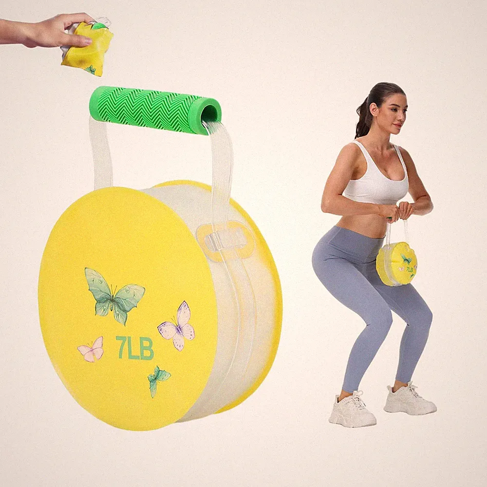 Adjustable Soft Kettlebell 7lbs Foldable Hand Weight Portable Arm Sculpting F...
