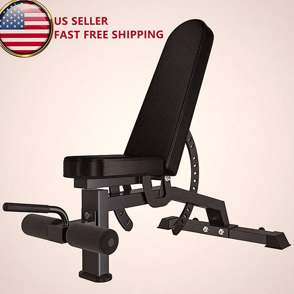 Adjustable Strength Training Bench Press Home Full Body Workout Foldable Weight
