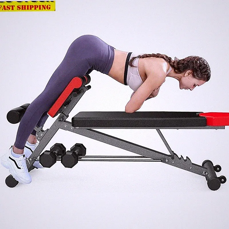 Adjustable Weight Bench Full Body Workout Strength Training Hyperextension New