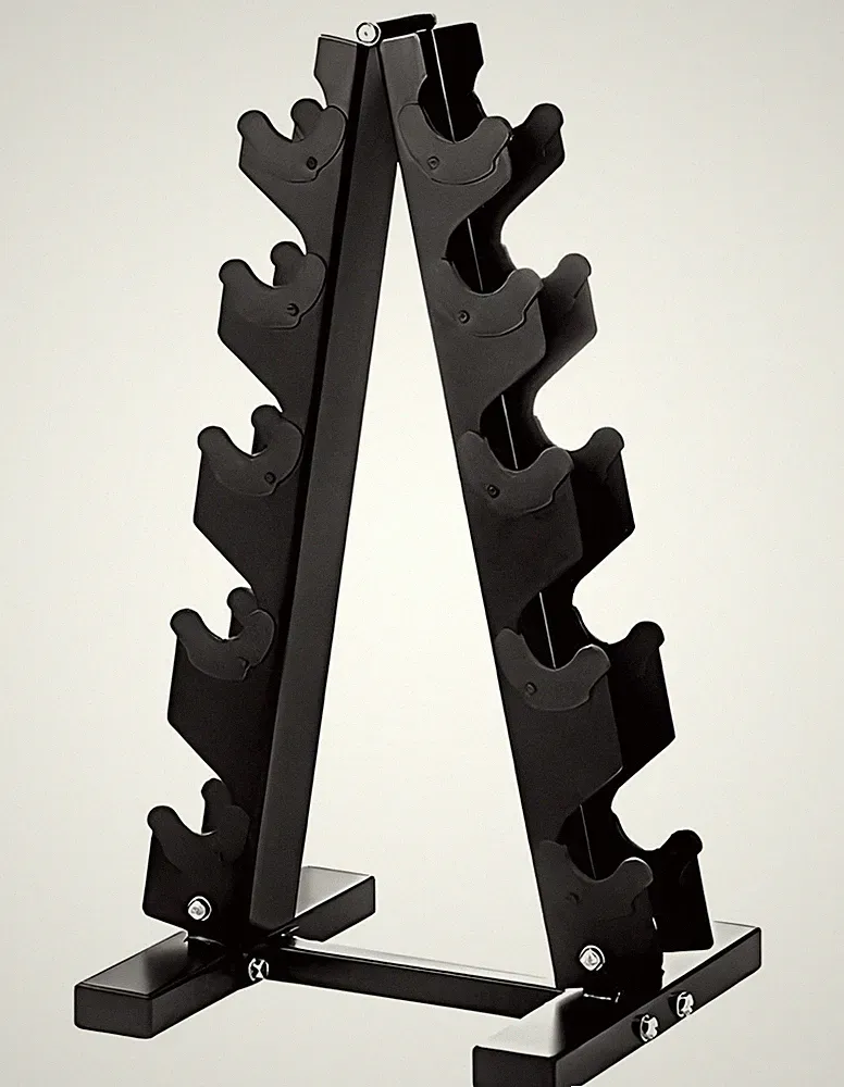 AFrame 5 Tier Dumbbell Rack Black