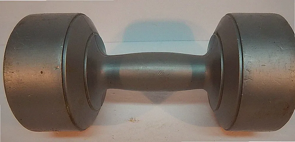 Ajay 6.6# / 3 Kilos Dumbbell Silvertone Plastic-Coated 1x VGC++