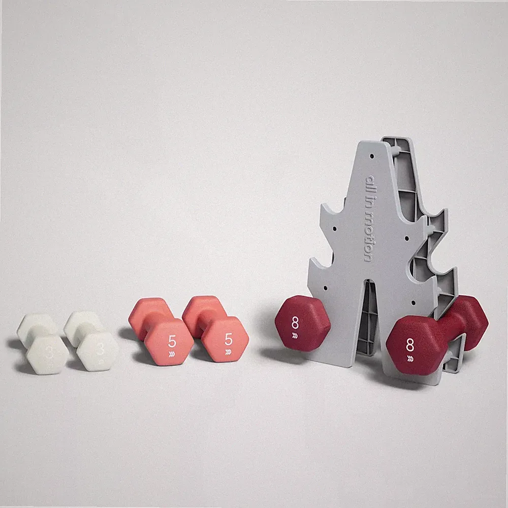 8 lb dumbbells pink