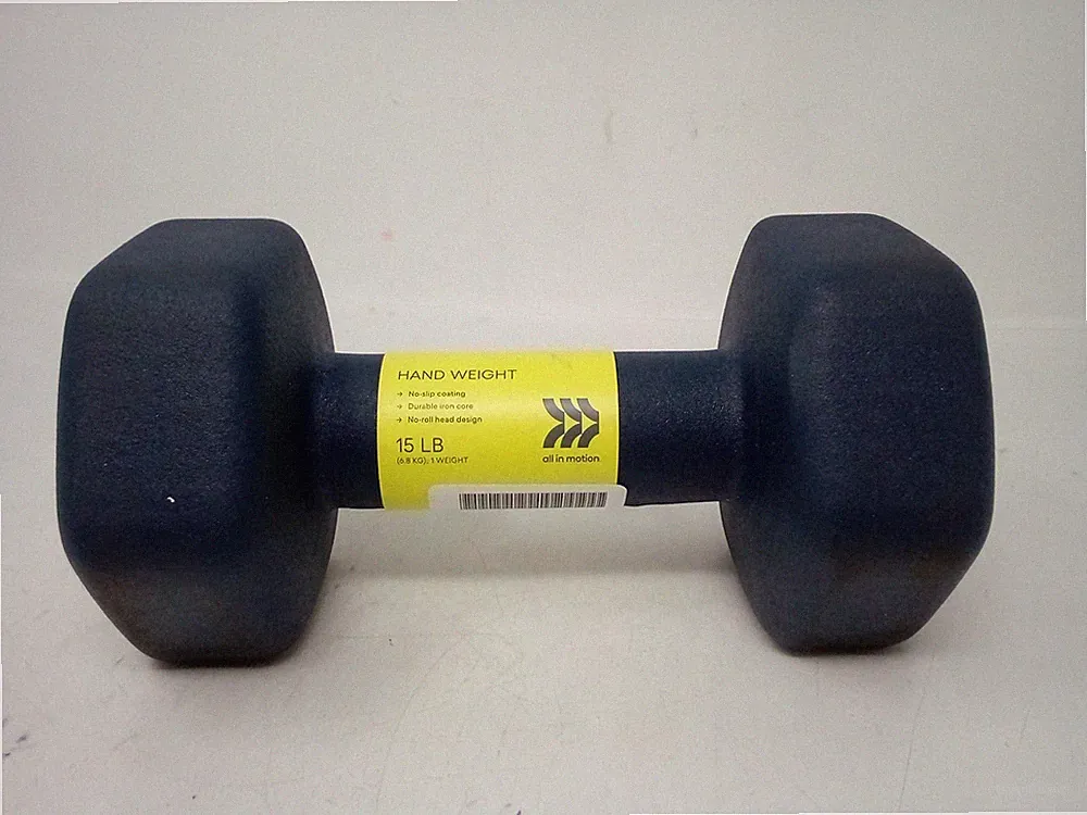 ALL IN MOTION HAND WEIGHT 15 LBS DUMBBELL {Blue}