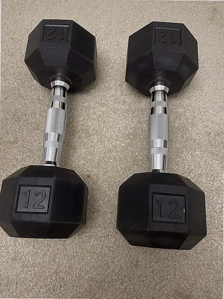 All In Motion Hex Dumbbell 10lb Pair (20lb Total) And 15lb Pair (30lb Total)