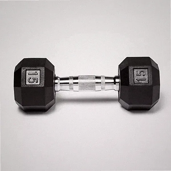 ALL IN MOTION HEX DUMBBELL -15LBS ALL IN MOTION - BLACK