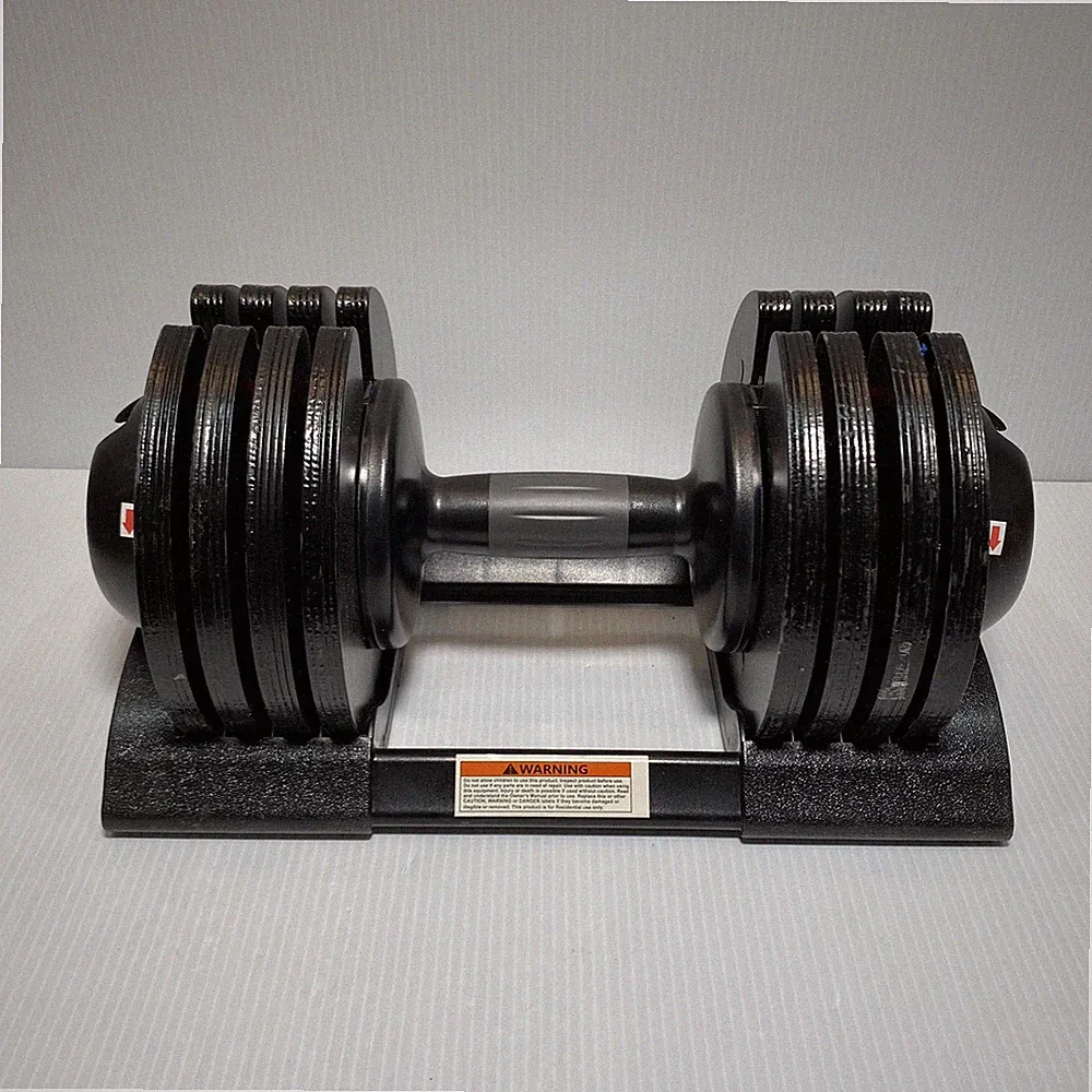 ALTLER Adjustable Dumbbell, 52 lb Dumbbell with Tray for Fitness, Fast Adjust