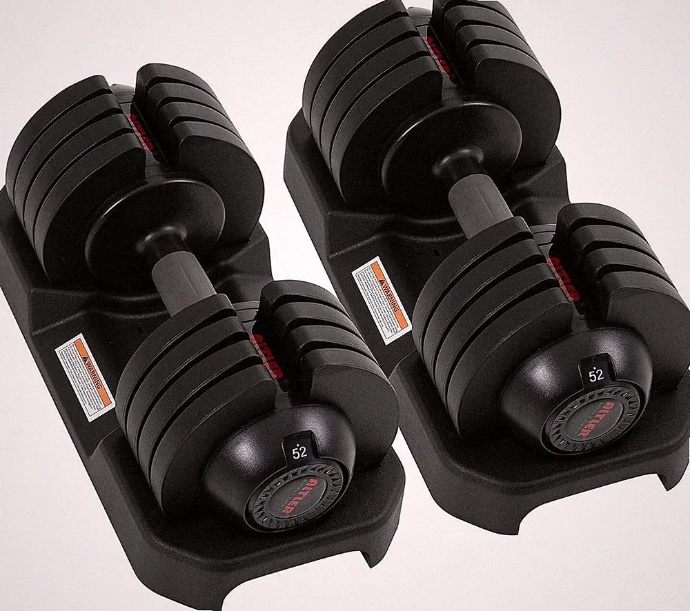 ALTLER Adjustable Dumbbell Set, 25/52LB Pair for Workout Strength Training