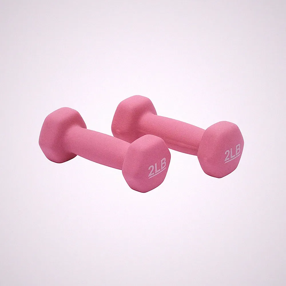 Amazon Basics Neoprene Coated Dumbbell Hand Weight Set, 2 pound, 4 lb, Set of...
