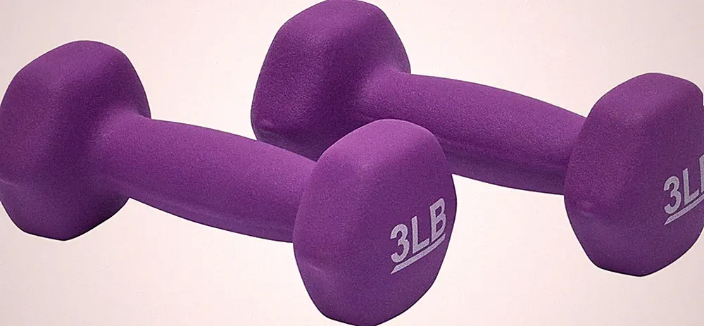 Amazon Basics Neoprene Dumbbell Hand Weights for Exercise and Muscle Toning