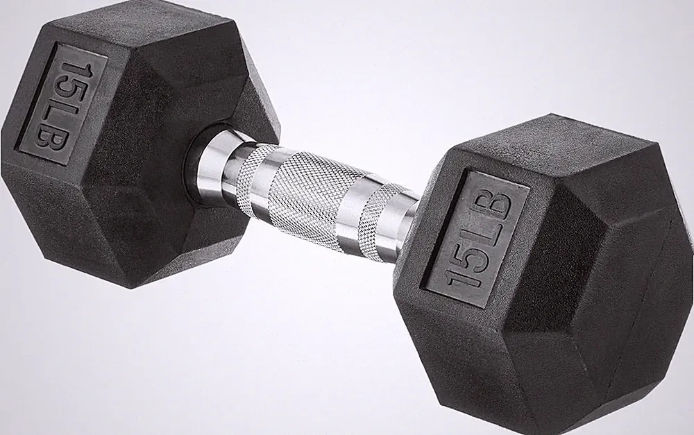 Amazon Basics Rubber Hex Dumbbell Hand Weight