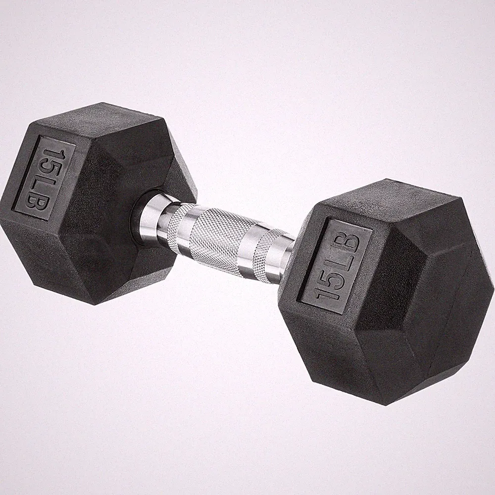 Amazon Basics Rubber Hex Dumbbell Hand Weight