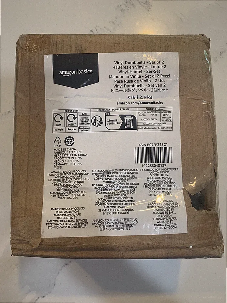 5 lb vinyl dumbbells set of 2