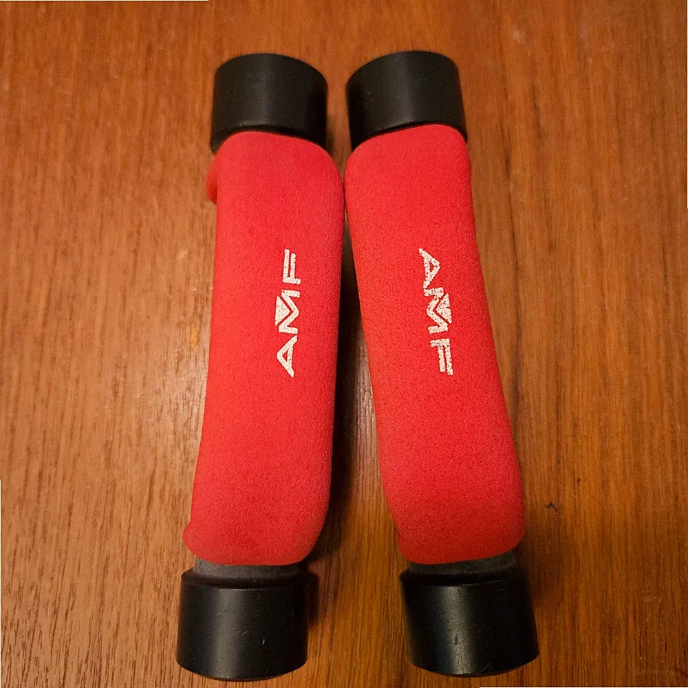 AMF Heavy Hands Pair of 2lb Dumbbells Weights MMA Walking Boxing Running Metal