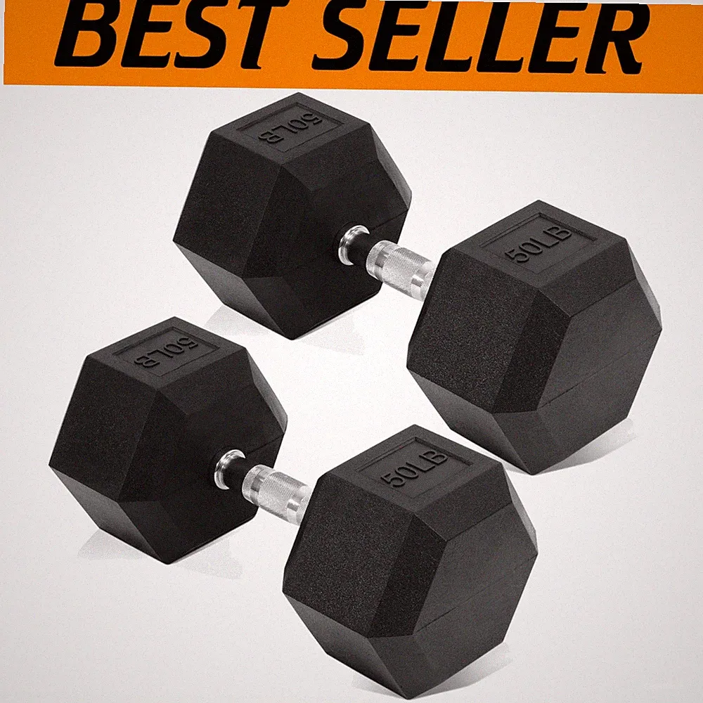 Anti-Slip Grip Dumbbell Set 5-50 lbs*