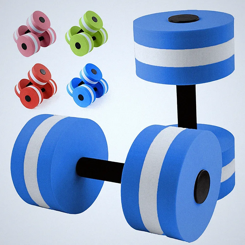 Aqua Dumbbells for Water Aerobics Pool Swim Training Buoyant Non Slip Fast Dry