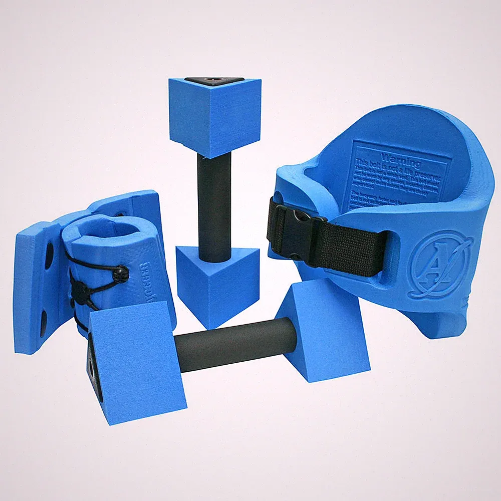 AquaJogger Active Value Pack Water Low-Impact WORKOUT REHAB Dumbbells Blue AP480