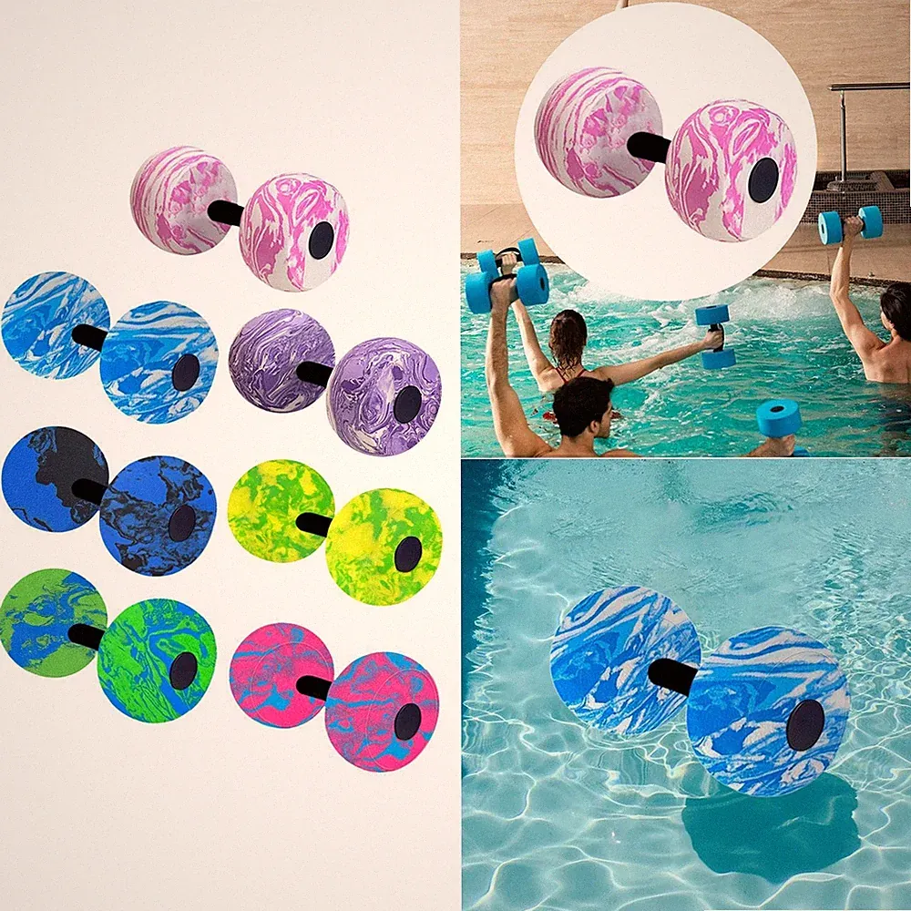 Aquatic Exercise Dumbbell Weights Dumbbells Strengthening Upper Body Portable