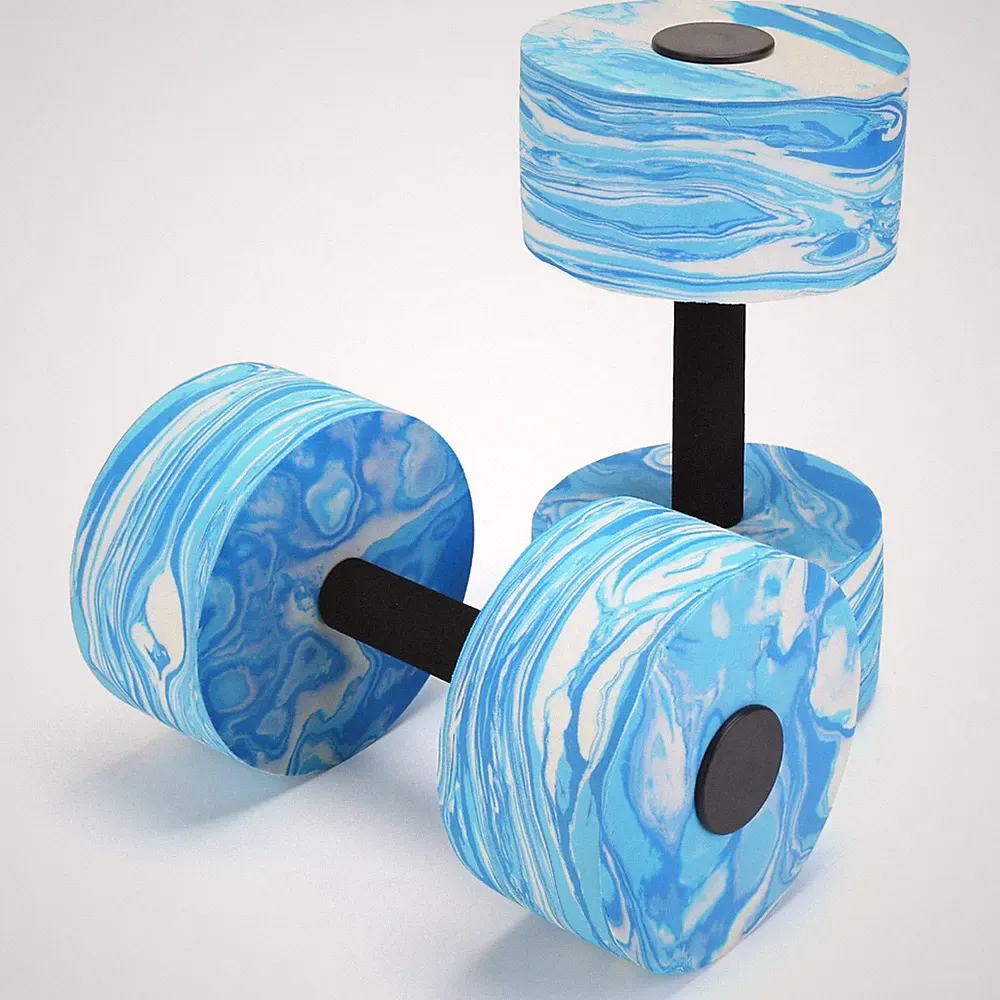 Aquatic Exercise Dumbbells, 2PCS Aqua Fitness Barbells, High-Density EVA-Foam...
