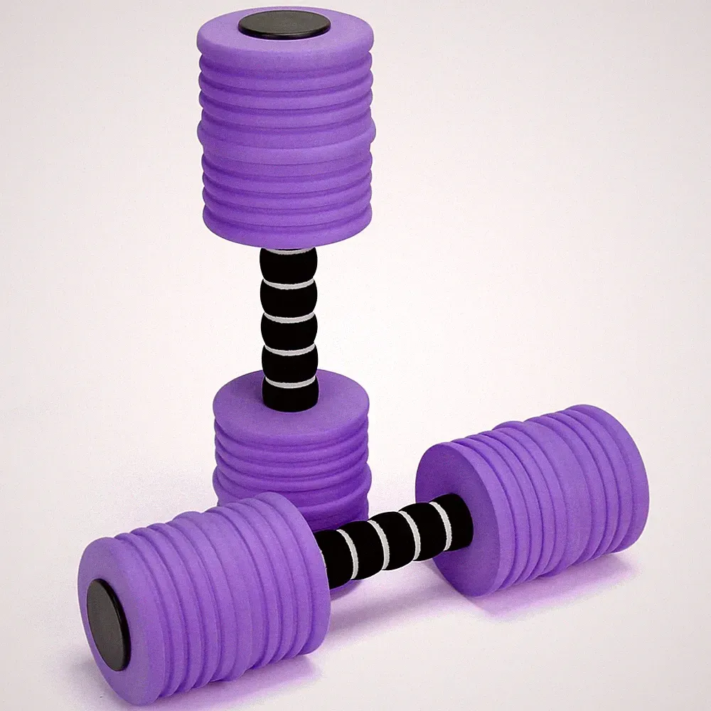 Aquatic Exercise Dumbbells, Water Weights for Pool Exercise, 2PACK EVA Foam W...