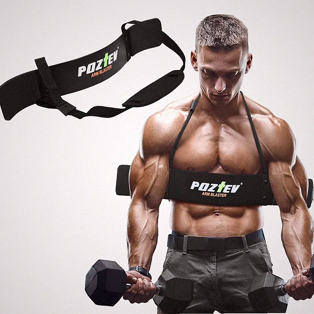 Arm Blaster for Biceps & Triceps Dumbbells Barbell Curls Isolator Workout Equ...