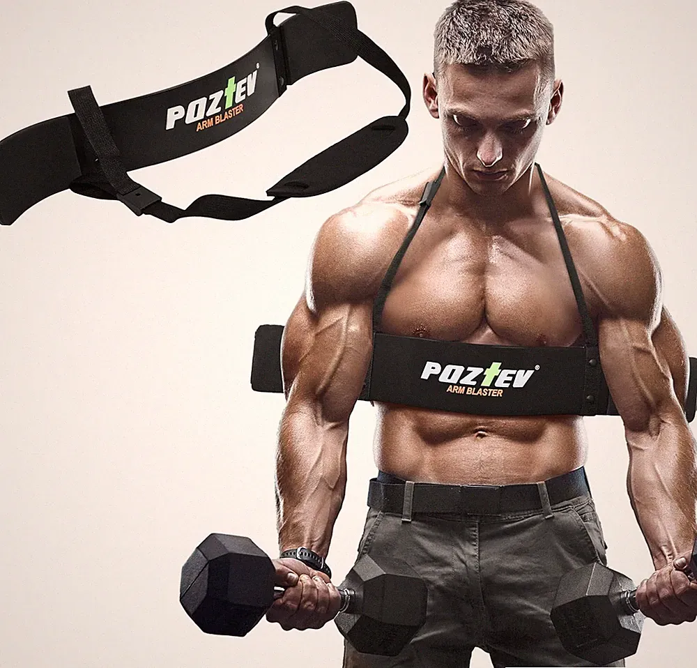 Arm Blaster for Biceps & Triceps Dumbbells Barbell Curls Isolator Workout Equipm