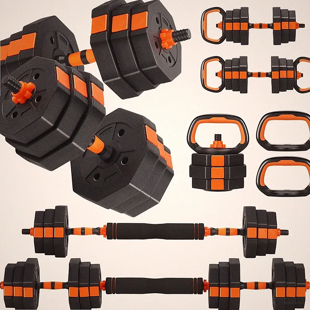 ARVAKOR Adjustable Dumbbell Set, 66 Lbs, Octagonal Anti-Roll Plates, Non-Slip