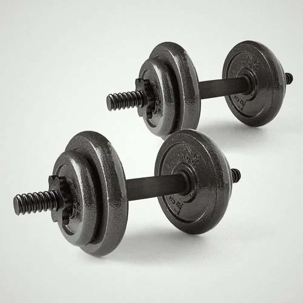 Athletic Works 40lb Adjustable Cast Iron Dumbbell Set