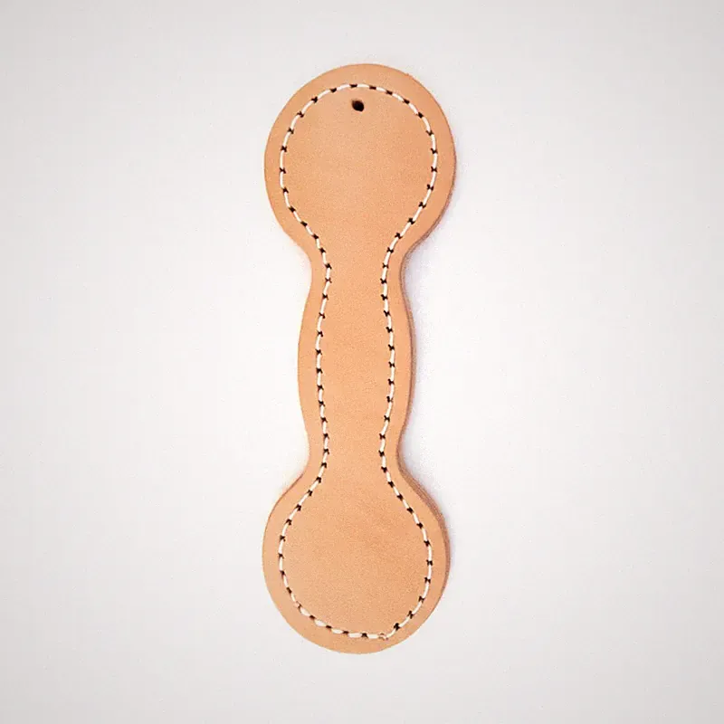 Auburn Leathercrafters Leather Dog Toy - Dumbell