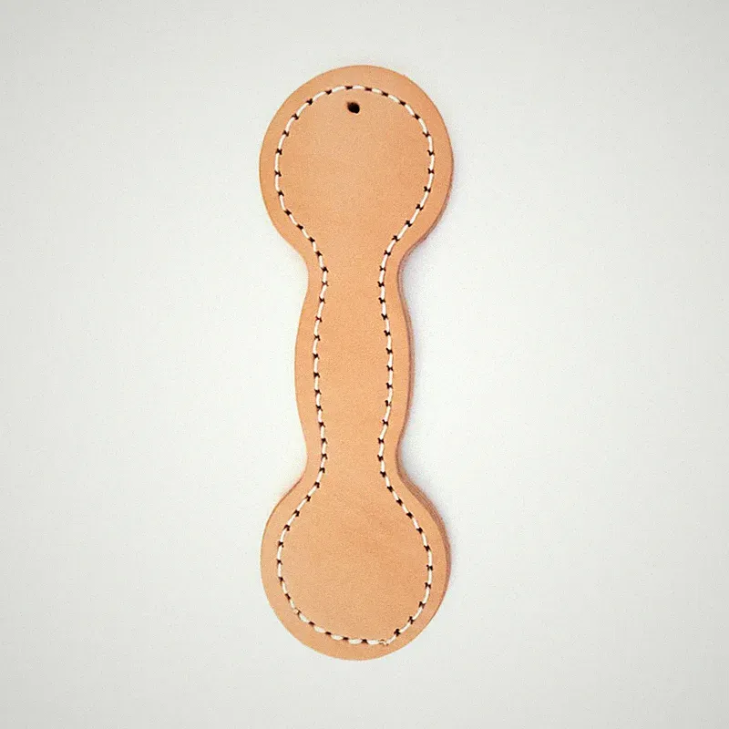 Auburn Leathercrafters Leather Dog Toy - Dumbell