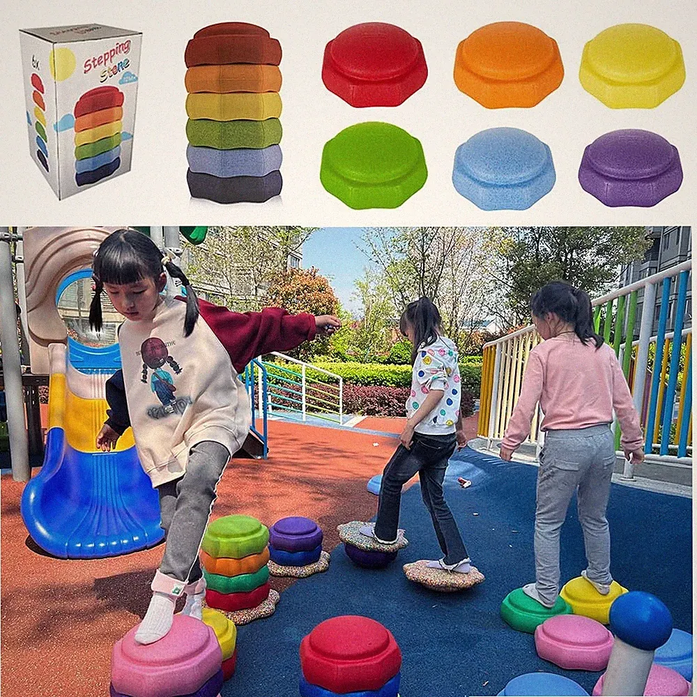 Balance Stepping Stones for Toddlers (6pcs/set), Sensory Stepping Stones