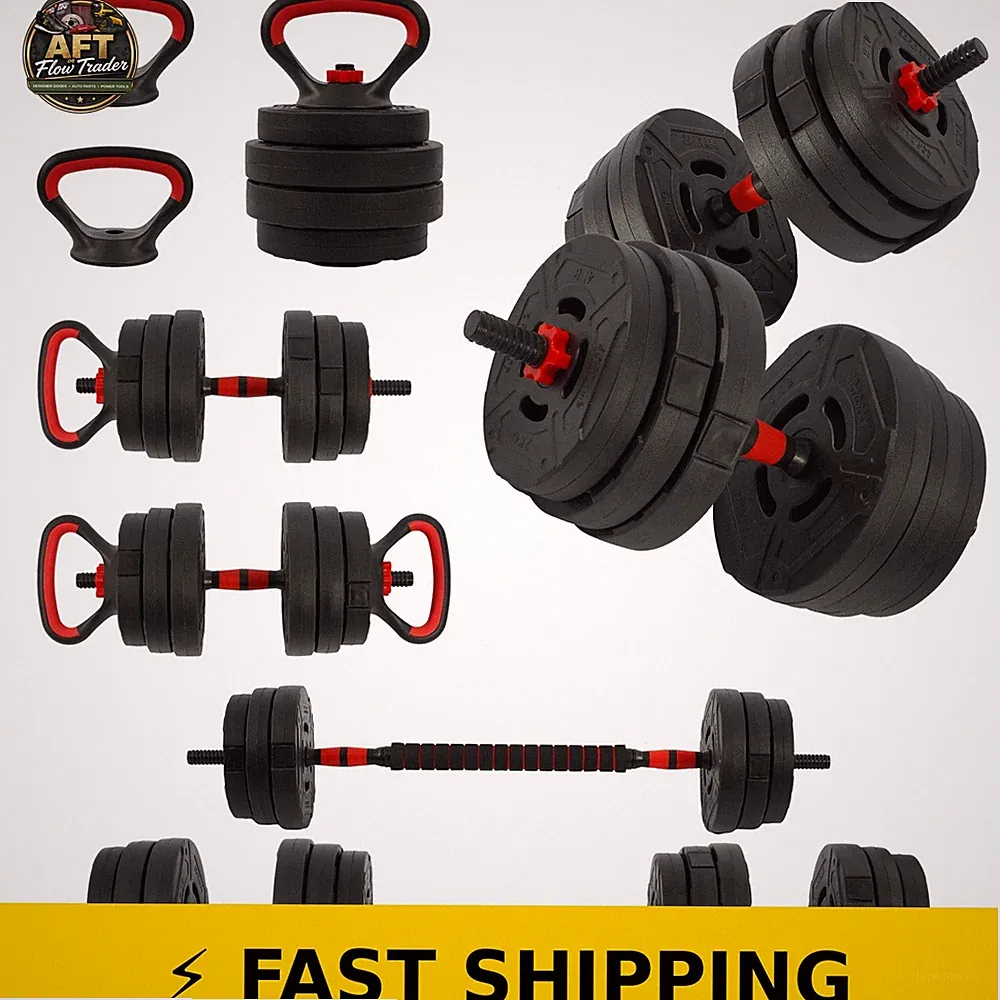 BalanceFrom 60LB 4-in-1 Adjustable Dumbbell Set