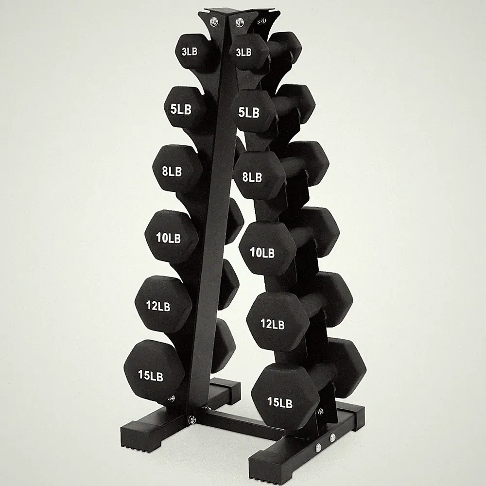 Balancefrom Fitness 110 Pound Neoprene Coated Cast Iron Dumbbell X Elite Exercis