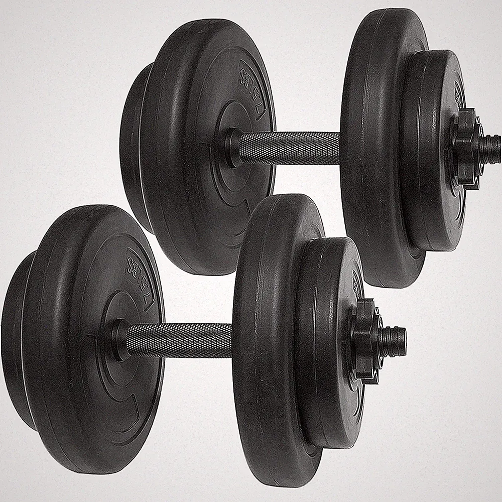 BalanceFrom Fitness 40 Pound All Purpose Vinyl Weight Dumbbell Set of 2, Black