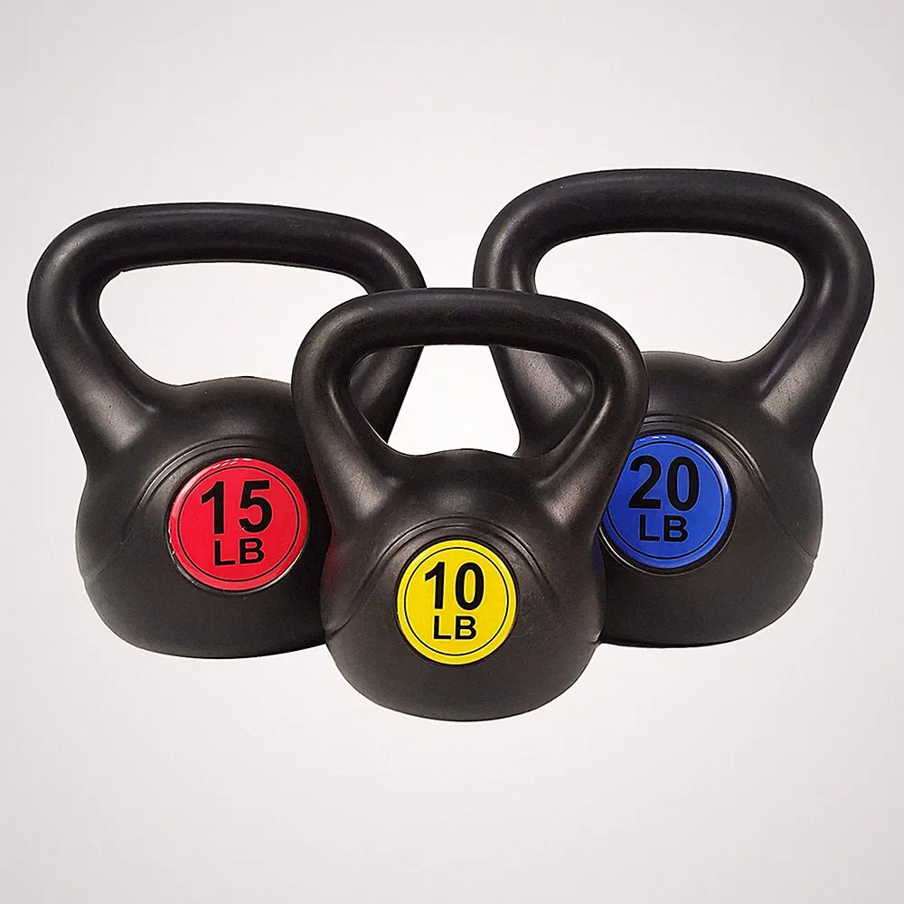 BalanceFrom Kettlebell Exercise Weights, Set of 3, 10, 15, & 20 Pounds(Open Box)
