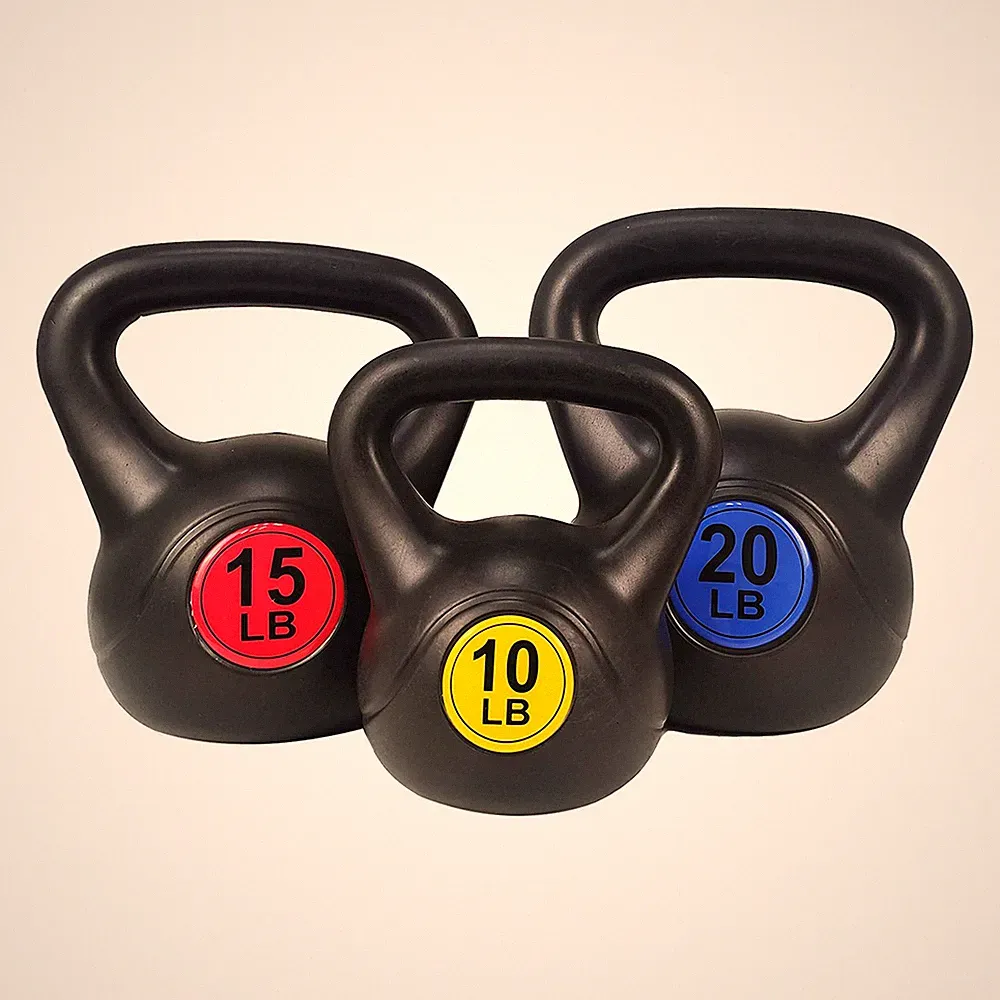 BalanceFrom Kettlebell Fitness Exercise Weights, Set of 3, 10, 15, and 20 Pounds
