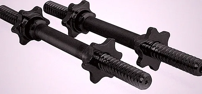 Barbell 14" Regular Dumbbell Handles Adjustable Weight Black Pair New