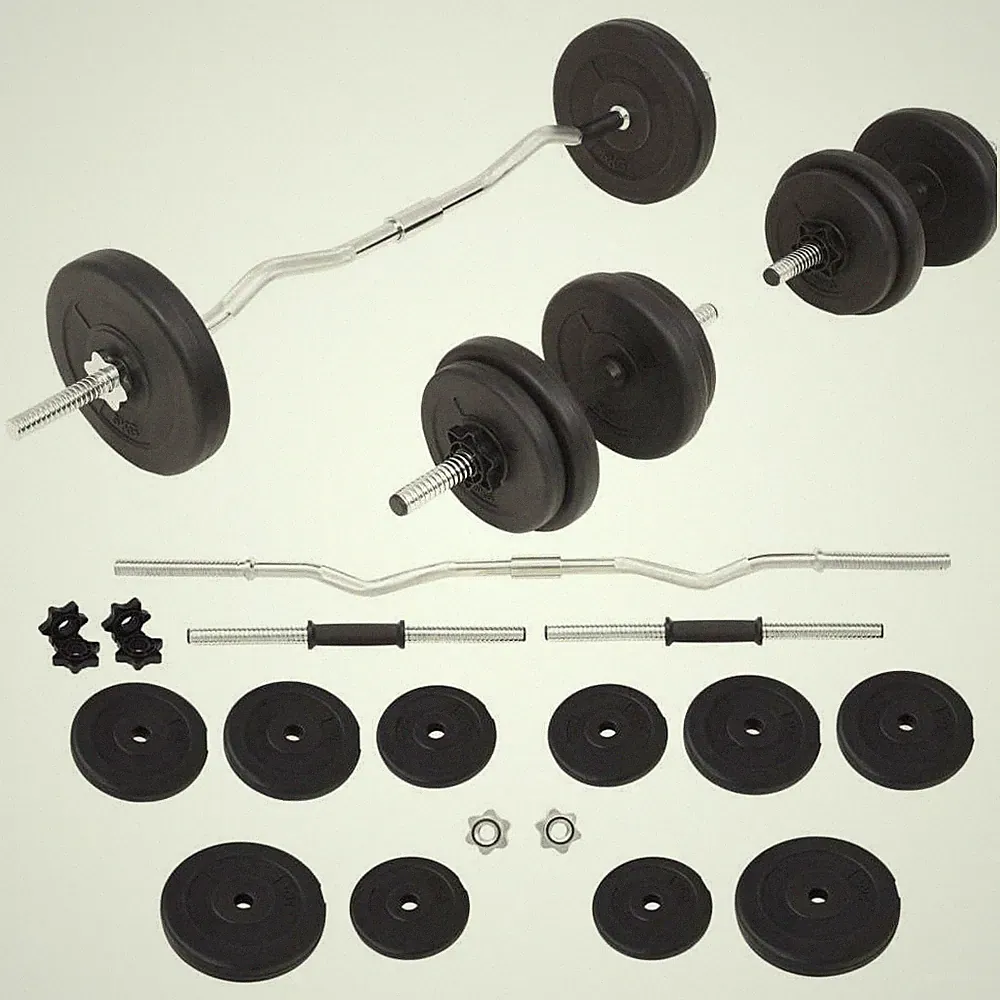 Barbell and Dumbbell Set 66.1 lb