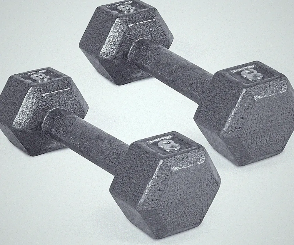 Barbell Cast Iron Hex Dumbbell | Multiple Options