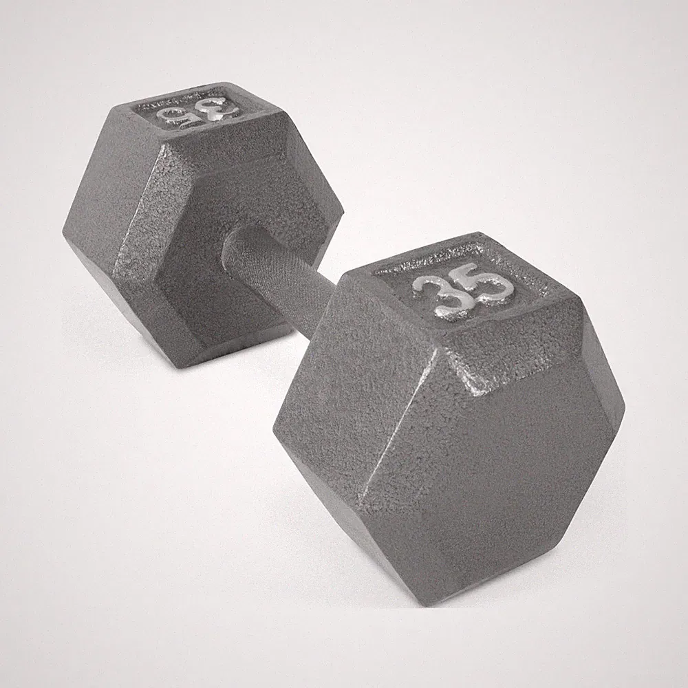 Barbell Cast Iron Hex Dumbbell, Single