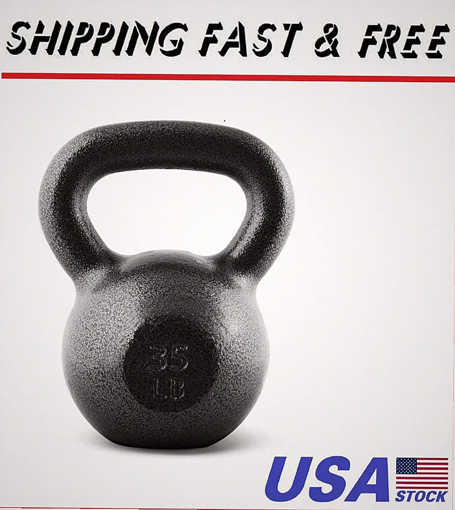 Barbell Cast Iron Kettlebell - Singles and Sets, Multiple Weight Choices