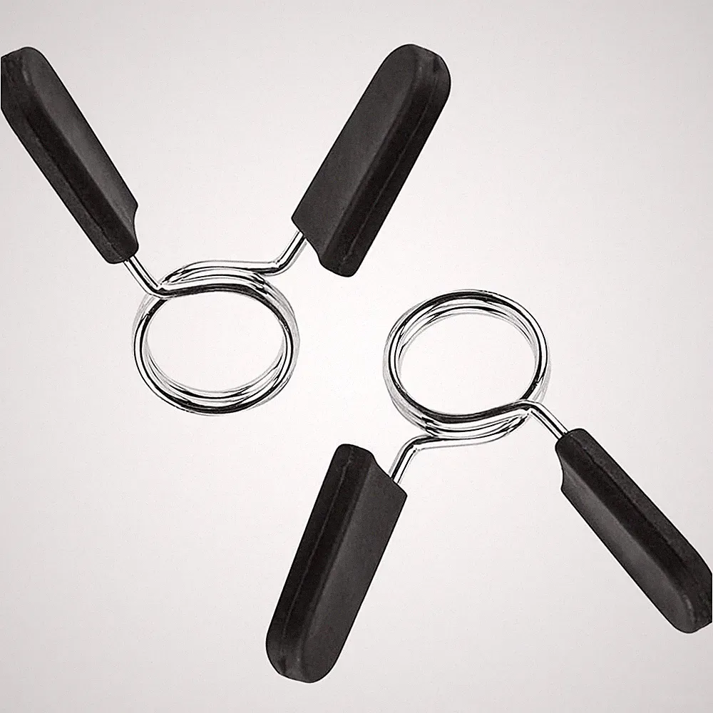 Barbell Clamps Dumbbell Spring Clip Circlip Collars 1 Inch Weight Bars Clips