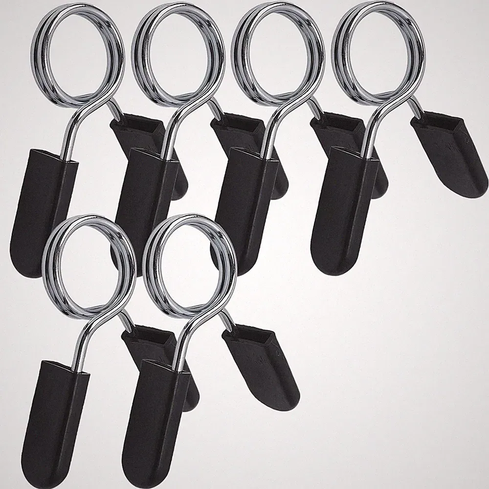 Barbell Clamps Dumbbell Spring Clip Circlip Collars Fitness Weightlifting Lock