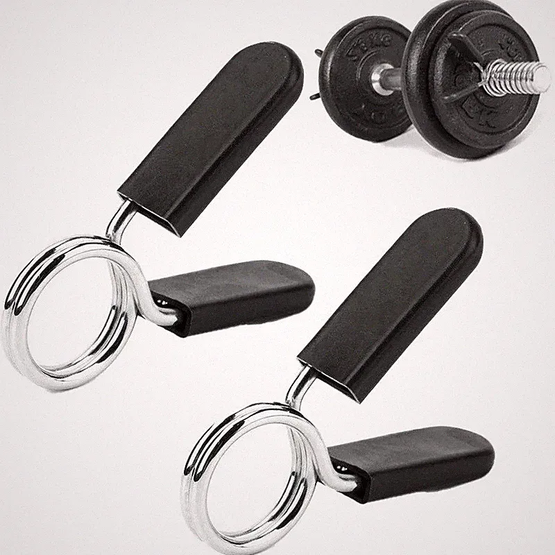 Barbell Clamps Dumbbell Spring Clip Circlip Collars Fitness Weightlifting Lock