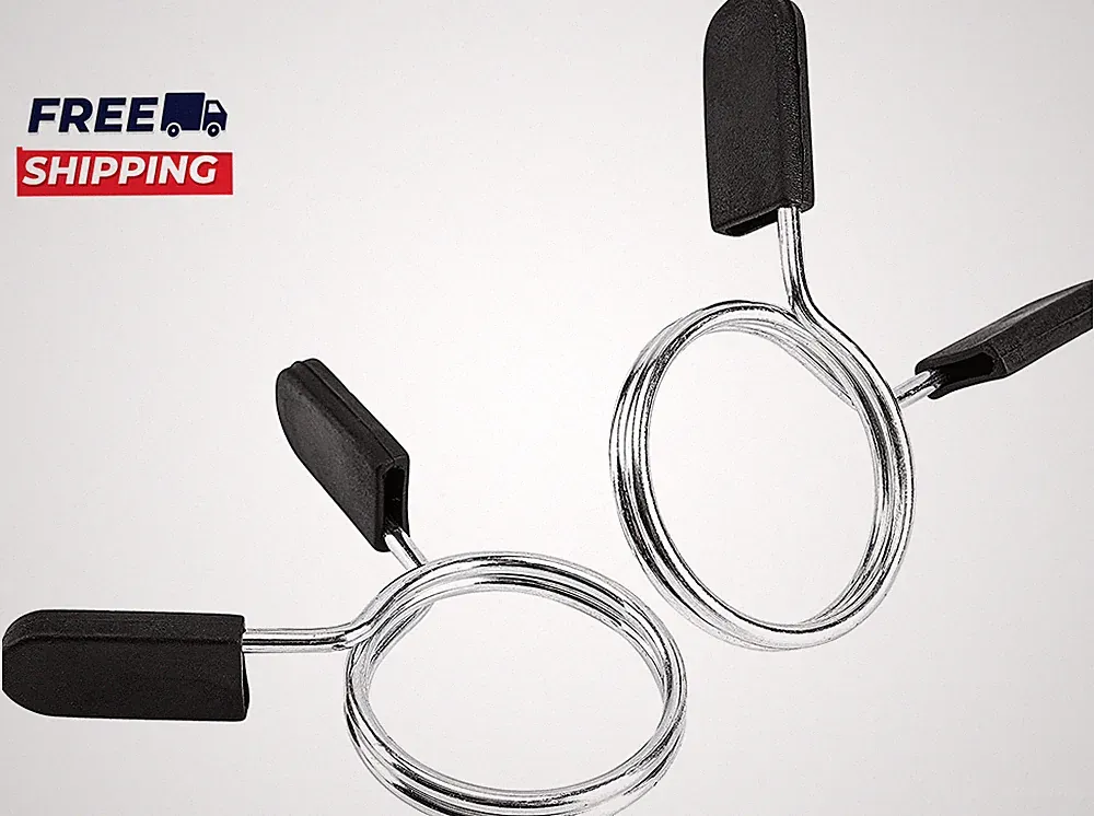 Barbell Clips Olympic Barbell Clamps Collars 2 Inches Weight Bars Lock Dumbbell