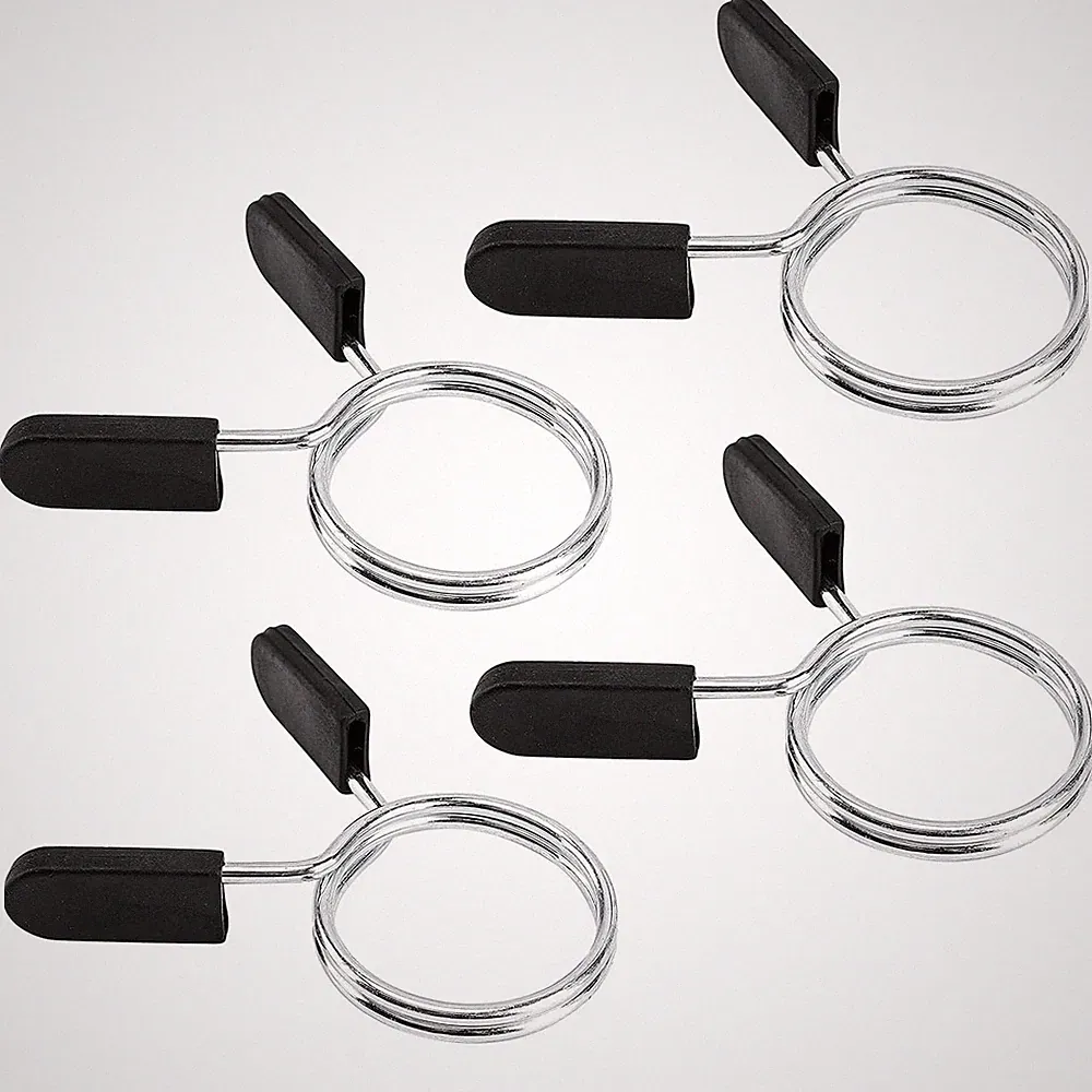Barbell Clips Olympic Barbell Clamps Collars 2" Weight Bars Lock Dumbbell Spring